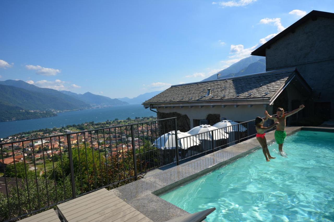 Casa Di Campagna Rosina Con Piscina E Vista Lago Gravedona Luaran gambar