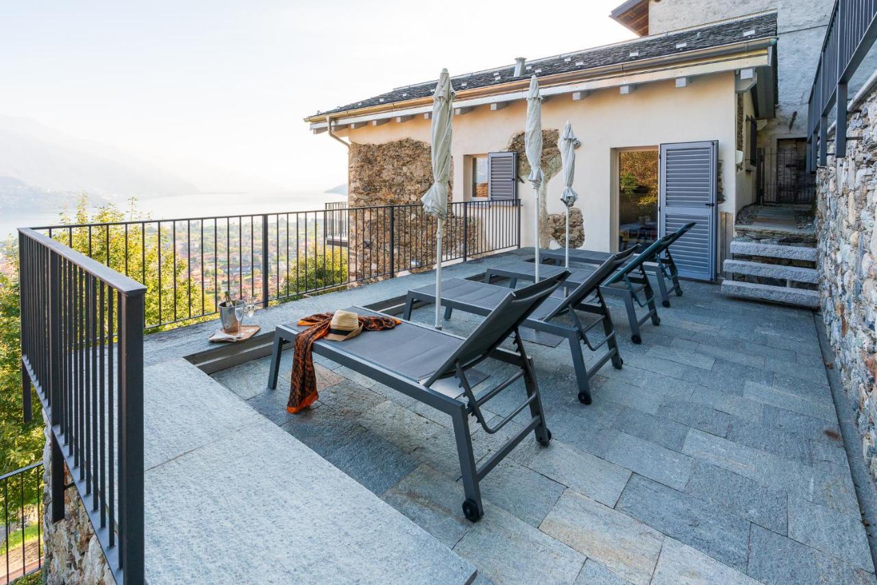 Casa Di Campagna Rosina Con Piscina E Vista Lago Gravedona Luaran gambar